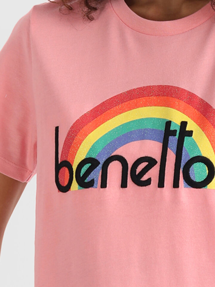 Rainbow Print Top image number 6